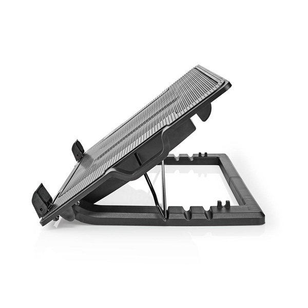 Nedis NBCR200BK notebook hűtő, 14 - 18", 2 X 140mm ventilátor, LED, 1200 rpm (NBCR200BK)