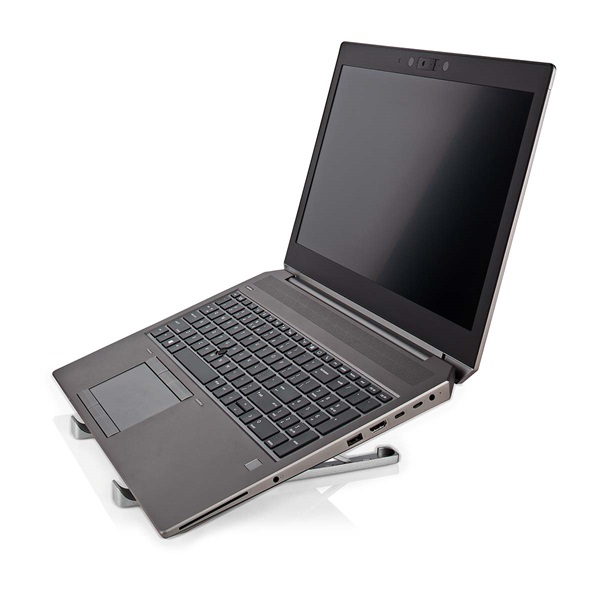 Nedis NBSTND100SI összecsukható notebook / laptop tartó állvány, 17 " (NBSTND100SI)