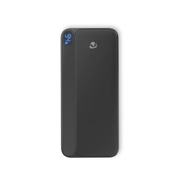 Nedis PBKPD20W125BK powerbank, hordozható külső akkumulátor, power bank 10000mAh, 1,5 / 1,67 / 2,0 / 2,22 / 3,0 A (PBKPD20W125BK)