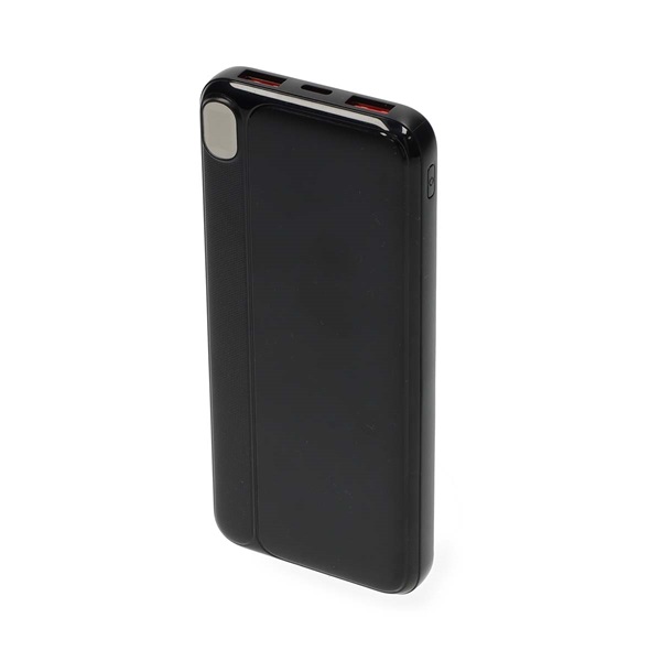 Nedis PBKPD20W125BK powerbank, hordozható külső akkumulátor, power bank 10000mAh, 1,5 / 1,67 / 2,0 / 2,22 / 3,0 A (PBKPD20W125BK)