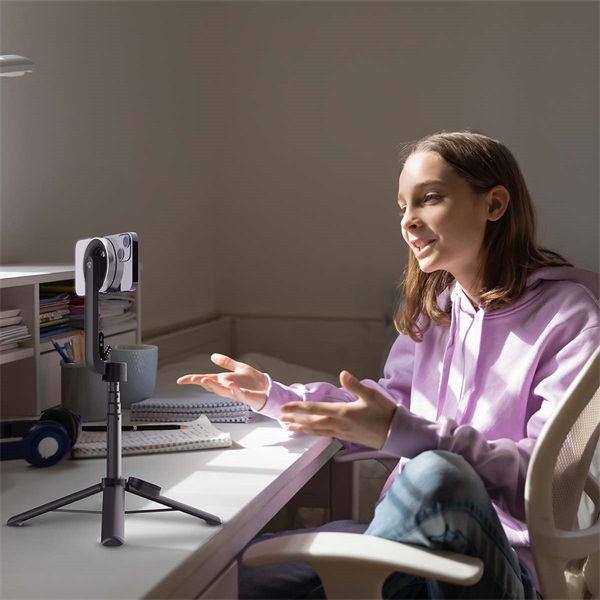 Nedis SEST300BK 2 az 1-ben bluetooth szelfibot és telefon állvány, levehető bluetooth távirányító (SEST300BK)