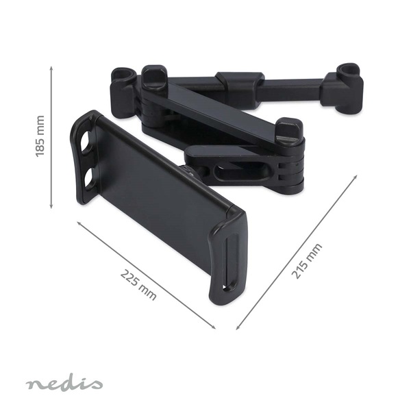 Nedis TCMT210BK autós tablet / telefon tartó konzol 4,7 - 12,5", fejtámlára (TCMT210BK)