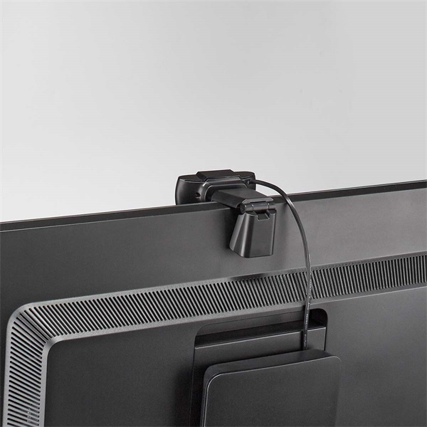 Nedis WCAM100BK (webcam) webkamera 1920x1080 full Hd, 30fps, sztereo mikrofon, lencsevédő (WCAM100BK)