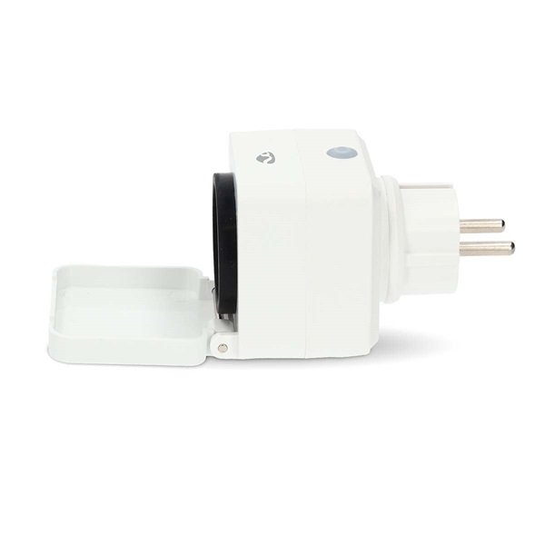 Nedis WIFIPO130FWT kültéri okos konnektor, Wi-Fi, IP44, fogyasztás mérő, 3680 W, földelt érintkező, Android™ / IOS (WIFIPO130FWT)
