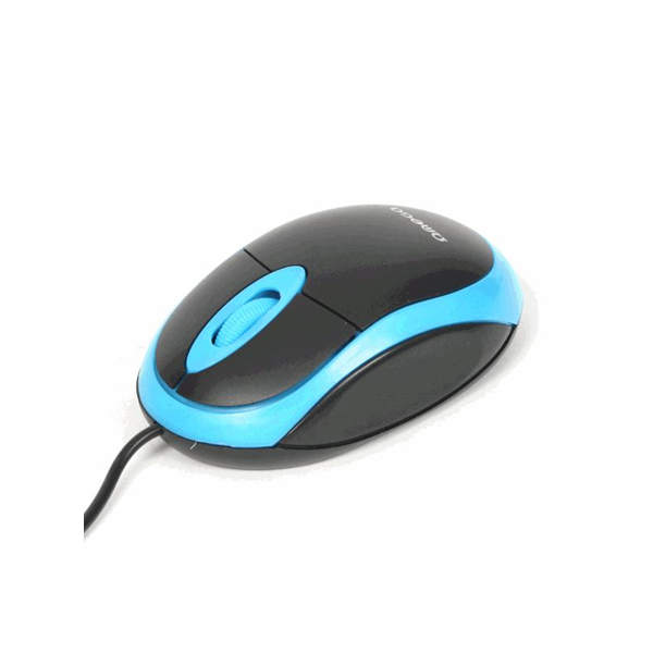 OMEGA Vezetékes Egér Optikai, USB, Fekete-Kék (OM06VBL)