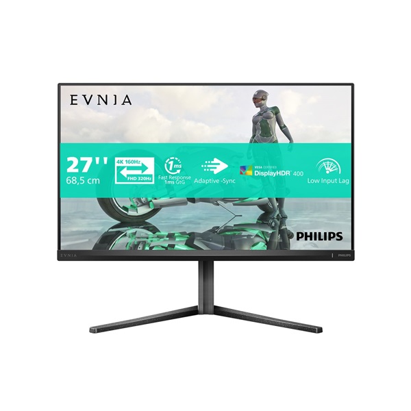 PHILIPS Evnia Gaming 320Hz monitor 27" 27M2N3800A/00, 3840x2160, 16:9, 450 cd/m2, 1ms, HDMIx2/DisplayPort (27M2N3800A/00)