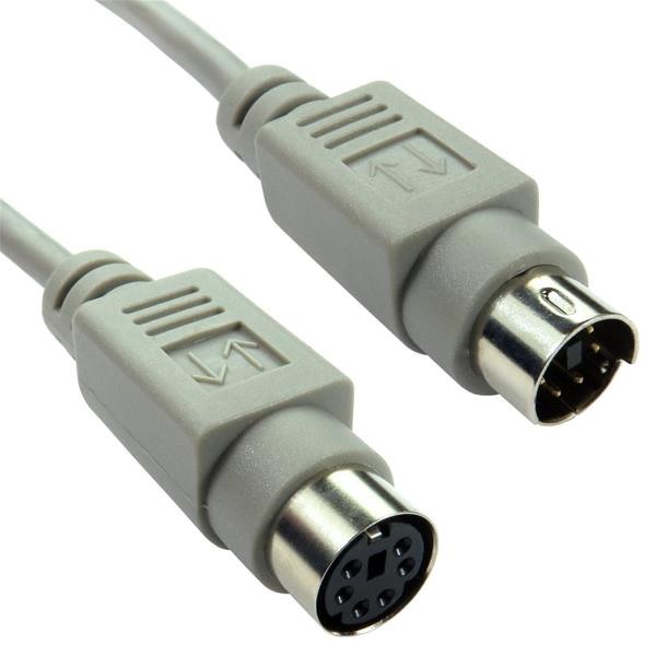 PS2 male - PS2 female hosszabbító  kábel 1.8m