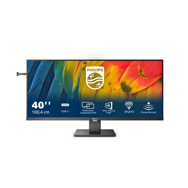 Philips IPS monitor 40" 40B1U5600, 3440x1440, 21:9, 500cd/m2, 4ms, DisplayPort/HDMI/USB-C, 120 Hz, hangszóró (40B1U5600/00)