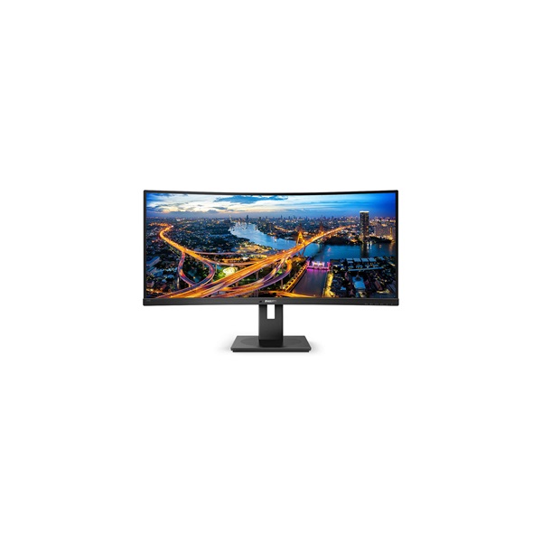 PHILIPS Ívelt VA monitor 34" 345B1C, 3440x1440, 21:9, 300 cd/m2, 5ms, HDMI/DisplayPort/USB-C/4xUSB, LAN, hangszóró (345B1C/00)