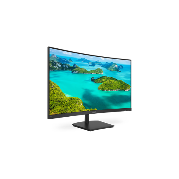 PHILIPS Ívelt VA monitor 23.6" 241E1SC, 1920x1080, 16:9, 250cd/m2, 4ms, VGA/HDMI (241E1SC/00)