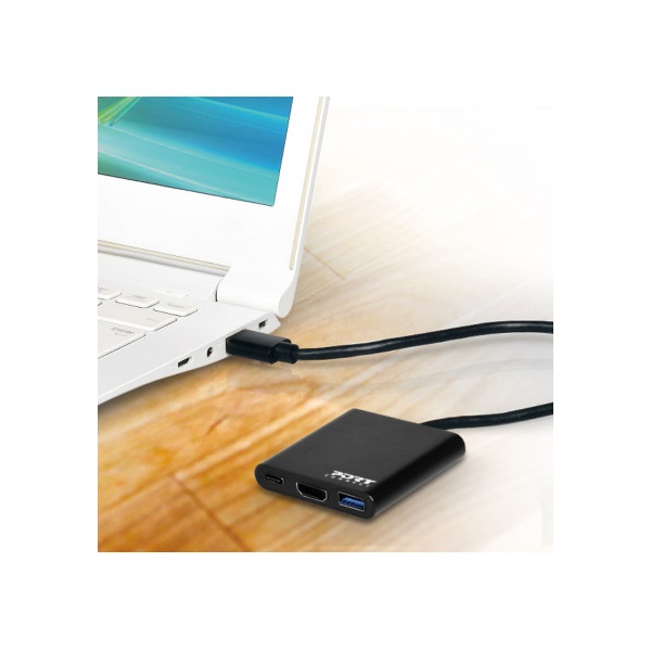 PORT DESIGNS dokkoló, USB-C MINI DOCKING STATION WITH HDMI (900140)