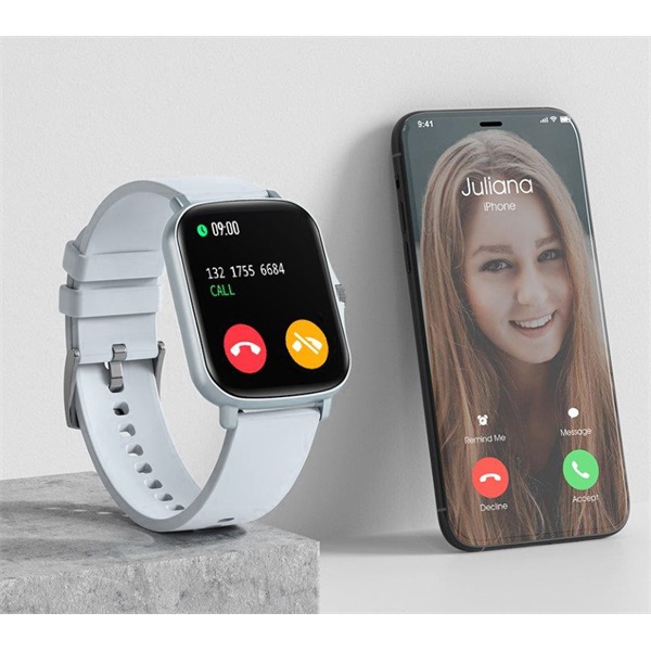 QUAZAR Q-YPRO20 PHONE unisex okosóra hívás funkcióval, Szürke (QZR-Q-YPRO20-SWST)