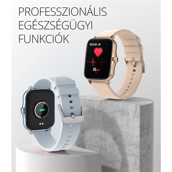 QUAZAR Q-YPRO20 PHONE unisex okosóra hívás funkcióval, Szürke (QZR-Q-YPRO20-SWST)