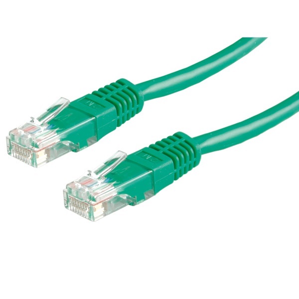ROLINE Patch kábel, UTP, CAT5e, 3m, zöld (21.15.0553)