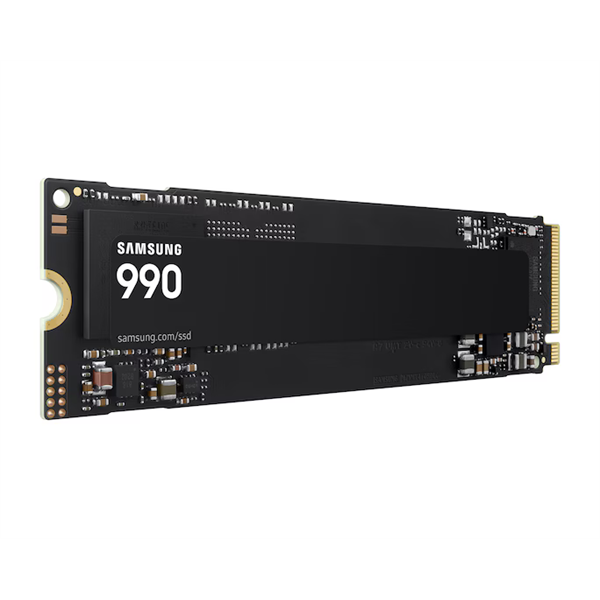 SAMSUNG 990, PCIe 4.0, NVMe 2.0, 1TB  R: 7150 MB/s  W: 7250 MB/s (MZ-V9V1T0BW)