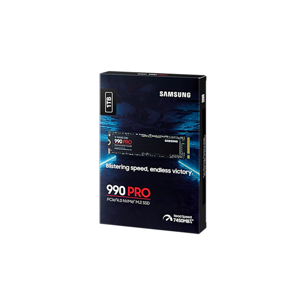 SAMSUNG 990 PRO PCIe 4.0 NVMe M.2 SSD, 1TB (MZ-V9P1T0BW)