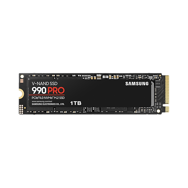 SAMSUNG 990 PRO PCIe 4.0 NVMe M.2 SSD, 1TB (MZ-V9P1T0BW)