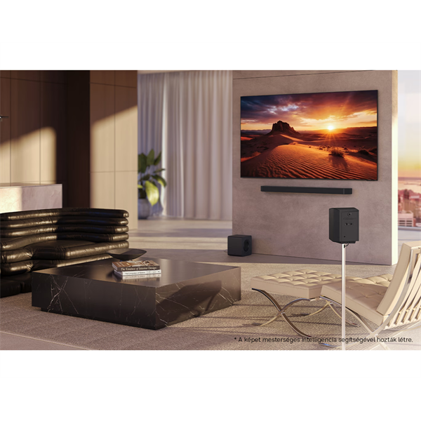 SAMSUNG HW-Q990H 11.1.4 csatornás hangprojektor mélynyomóval és hátsó hangszórókkal, Fekete (HW-Q990H/EN)