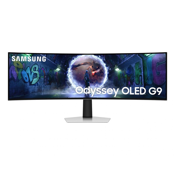 SAMSUNG Ívelt Gaming 240Hz OLED monitor 49" G93SD, 5120x1440, 32:9, 250cd/m2, 0.03ms, HDMI/MicroHDMI/DP (LS49DG934SUXEN)