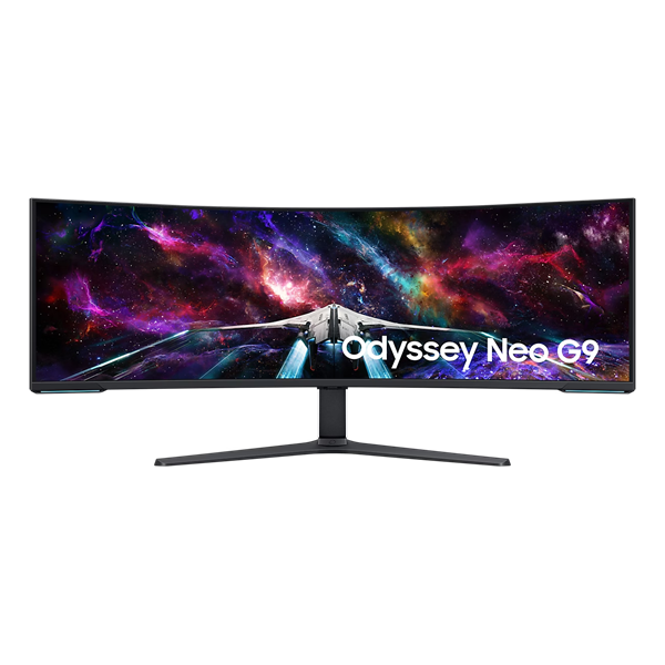 SAMSUNG Ívelt Gaming 240Hz VA monitor 57" G95NC, 7680x2160, 32:9, 420cd/m2, 1ms, 3xHDMI/DP/2xUSB (LS57CG952NUXEN)