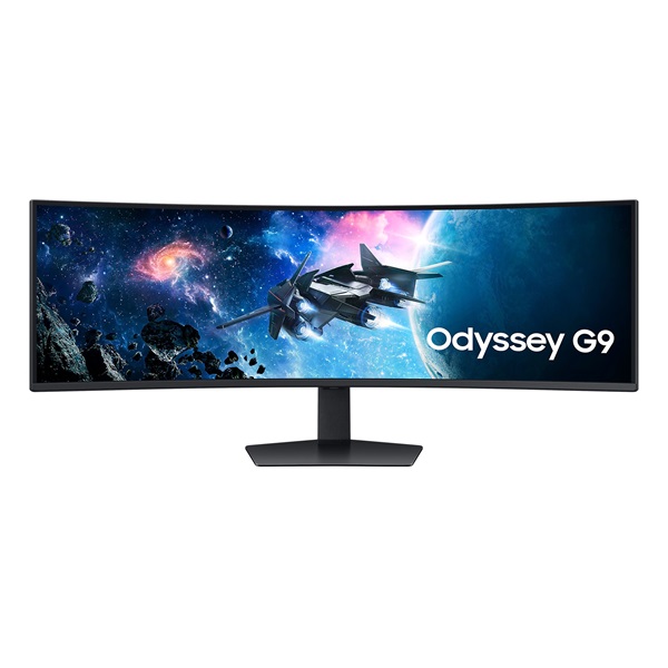 SAMSUNG Ívelt Gaming 240Hz VA monitor 49" G9 G95C, 5120x1440 DQHD 2K, 32:9, 450cd/m2, 1ms, HDMI,DP/USB (LS49CG950EUXEN)