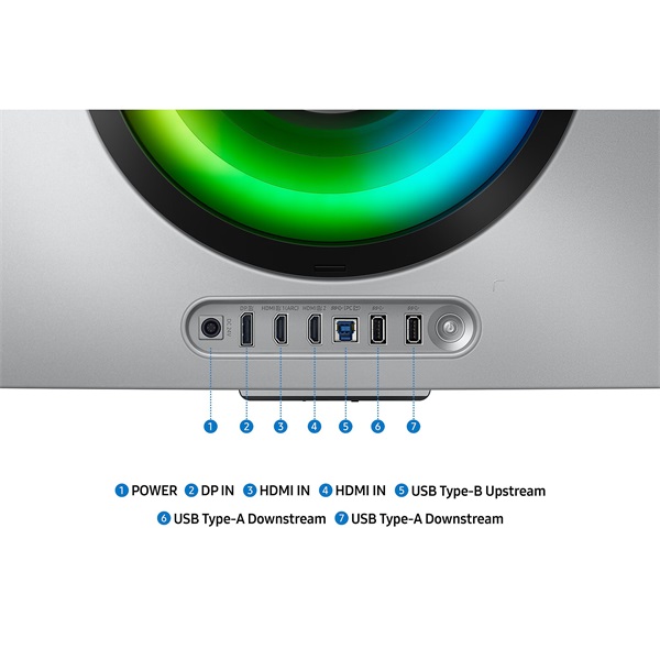 SAMSUNG Ívelt Gaming OLED monitor 34" G85SD, 3440x1440, 21:9, 250cd/m2, 0.03ms, DP/HDMI/WiFi/BT, hangszóró, távirányító (LS34DG850SUXDU)
