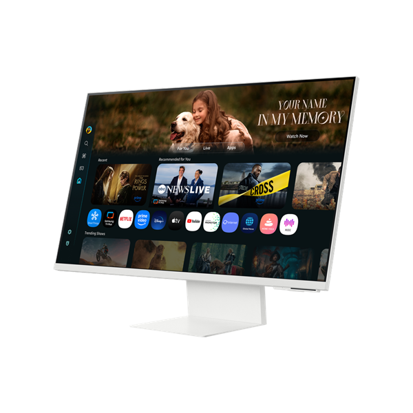 SAMSUNG M8 M80F Vision AI Smart 4K monitor 32", 3840x2160, 16:9, 400cd/m2, 4 ms, HDMI/2xUSB/1xUSB-C, hangszóró, Fehér (LS32FM801UUXDU)