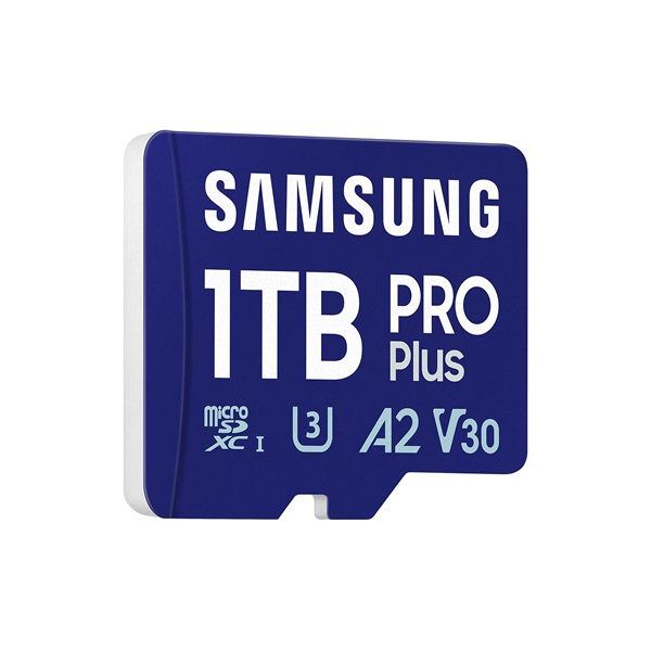 SAMSUNG Memóriakártya, PRO Plus + Reader microSDXC 1TB, CLASS 10, UHS-I, U3, V30, A2, R180/W130 (MB-MD1T0SB/WW)