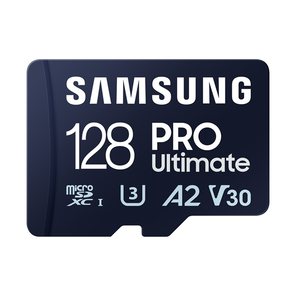 SAMSUNG Memóriakártya, PRO Ultimate microSD 128GB, Class 10, V30, A2, Grade 3 (U3), R200/W130 (MB-MY128SA/WW)