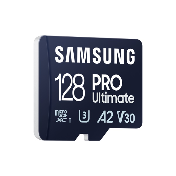 SAMSUNG Memóriakártya, PRO Ultimate microSD 128GB, Class 10, V30, A2, Grade 3 (U3), R200/W130 (MB-MY128SA/WW)