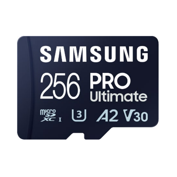 SAMSUNG Memóriakártya, PRO Ultimate microSD with Reader 256GB, Class 10, V30, A2, Grade 3 (U3), R200/W130, +Adapter (MB-MY256SB/WW)