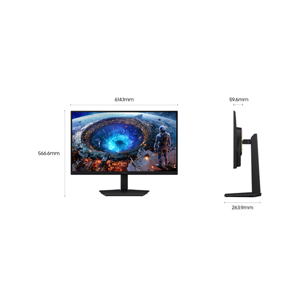 SAMSUNG Odyssey G8 G80HF 5K 360Hz Gaming IPS monitor 27", 5120x2880, 16:9, 350cd/m2, 1ms, 1DP/2xHDMI/2xUSB-A/USB-B (LS27HG806EFXEN)
