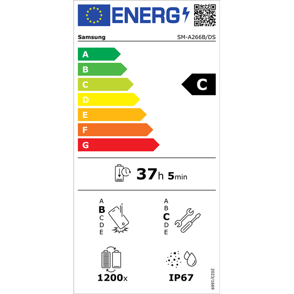 SAMSUNG Okostelefon Galaxy A26 (5G), 128GB, Fekete (SM-A266BZKBEUE)