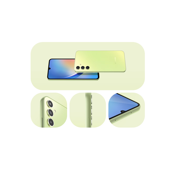 SAMSUNG Okostelefon Galaxy A34 5G (Király Lime, 128 GB) (SM-A346BLGAEUE)