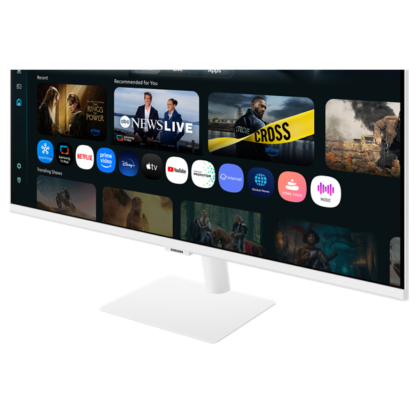 SAMSUNG M7 VA 4K Smart monitor 32", 3840x2160, 16:9, 300cd/m2, 4ms, HDMI/USB-C, hangszóró, Fehér (LS32FM703UUXDU)