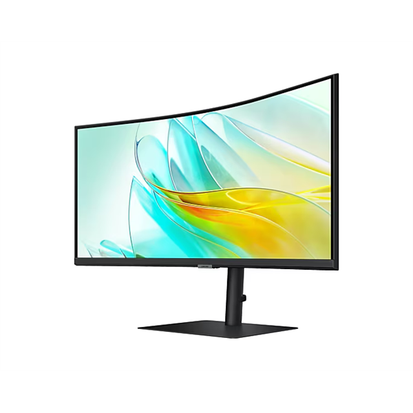 SAMSUNG Ívelt VA monitor 34" S65UC, 3440x1440, 21:9, 350cd/m2, 5ms, HDMI/DisplayPort/3xUSB/USB-C/LAN, hangszóró (LS34C652UAUXEN)