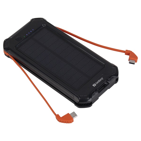 SANDBERG Hordozható akkumulátor, 3in1 Solar Powerbank 10000 mAh (420-72)