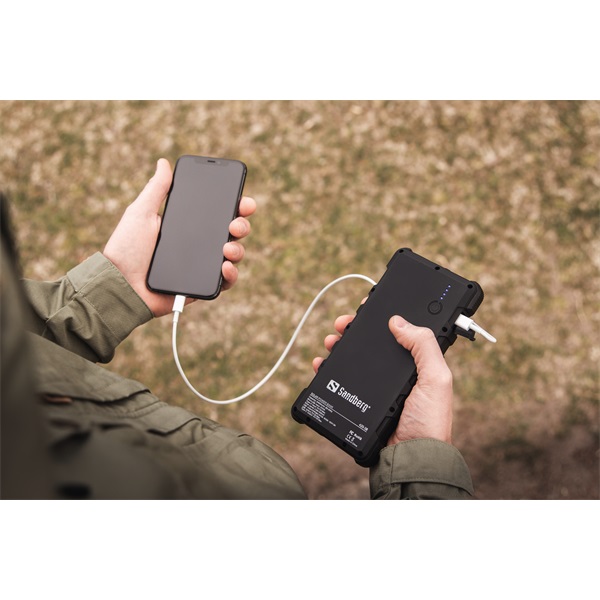 SANDBERG Hordozható akkumulátor, Outdoor Solar Powerbank 24000 (420-38)