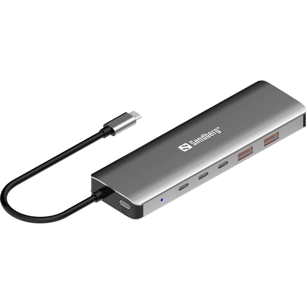 SANDBERG USB-C to 5xUSB-C+2xUSB-A 100W (136-79)