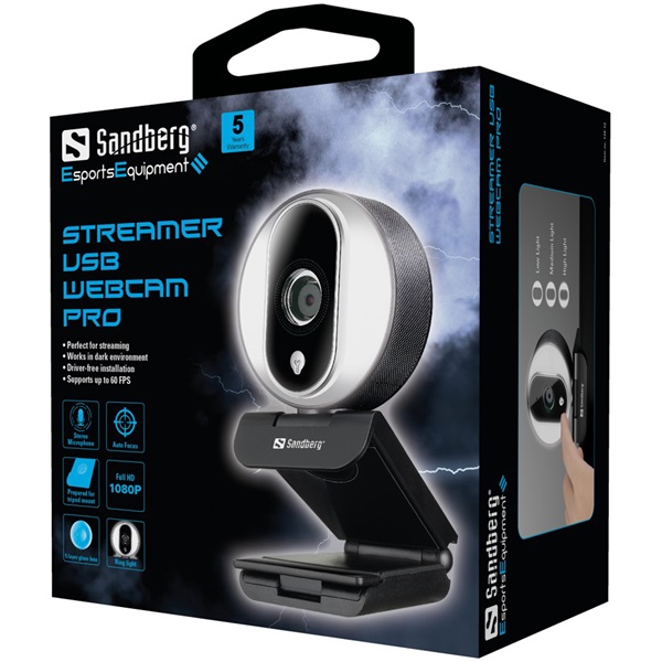 SANDBERG Webkamera, Streamer USB Webcam Pro (134-12)