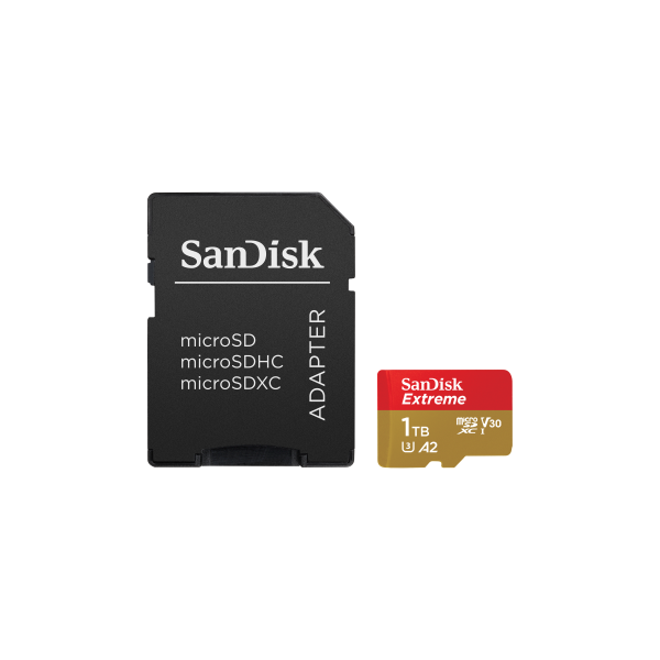 SANDISK 121590, SANDISK MICROSD EXTREME KÁRTYA 1TB, 190/130 MB/s, A2 C10 V30 UHS-I U3 (00121590)