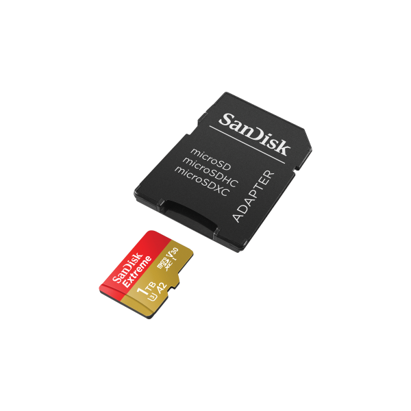 SANDISK 121590, SANDISK MICROSD EXTREME KÁRTYA 1TB, 190/130 MB/s, A2 C10 V30 UHS-I U3 (00121590)