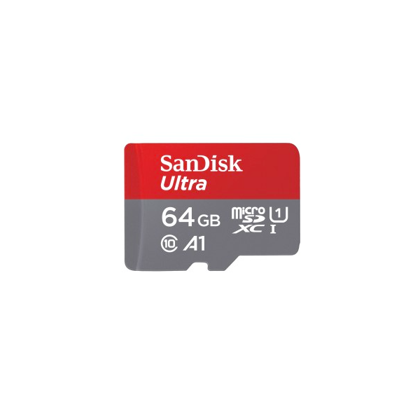 SANDISK 215421, MICROSD ULTRA ANDROID KÁRTYA 64GB, 140MB/s, A1, Class 10, UHS-I (00215421)