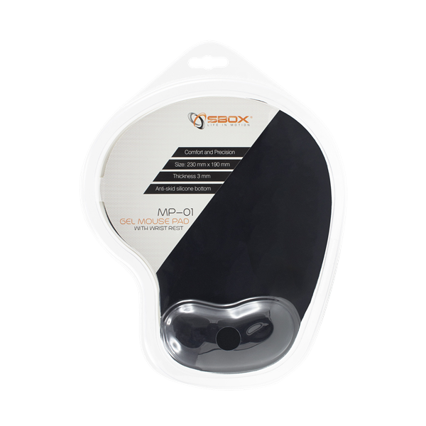 SBOX Egérpad, MOUSE PAD, Black (MP-01B)