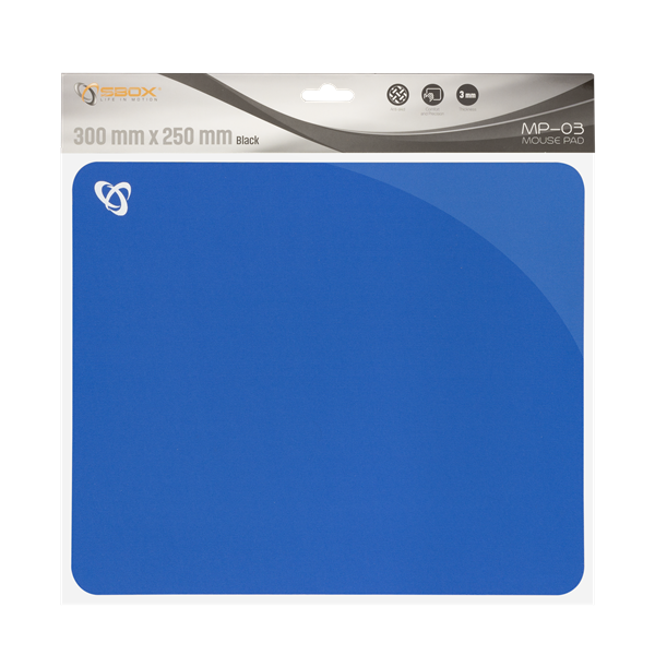 SBOX Egérpad, MOUSE PAD, kék (MP-03BL)