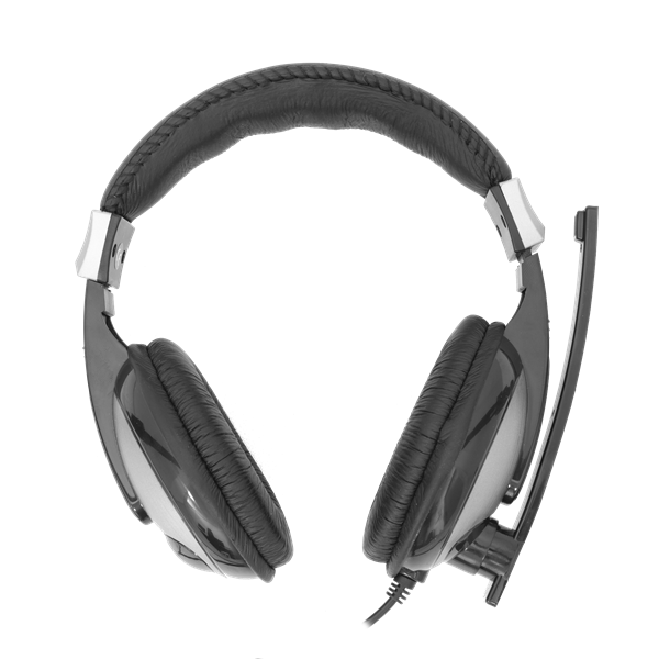 SBOX Fejhallgató, HEADSET + MICROPHONE, Black/Silver (HS-302)