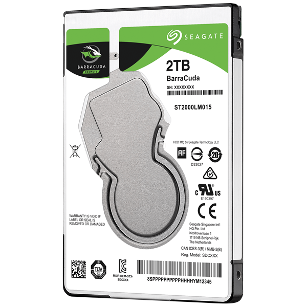 SEAGATE 2.5" HDD SATA-III 2TB 5400rpm 128MB Cache 7mm (ST2000LM015)