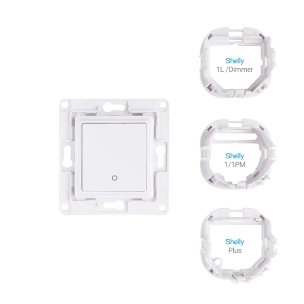 SHELLY Fali Villanykapcsoló, 1 Gombos, fehér - SHELLY WALL SWITCH 1XBTN WHITE (SHELLY WALL SWITCH 1XBTN WHITE)