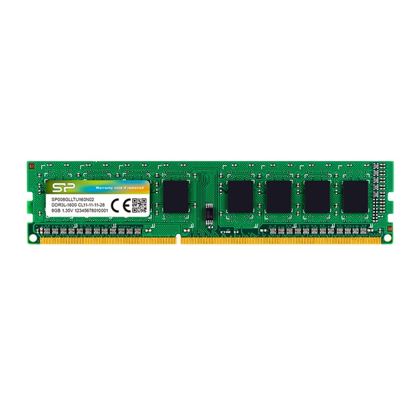 SILICON POWER Memória DDR3 8GB 1600MHz CL11 DIMM (SP008GBLTU160N02)