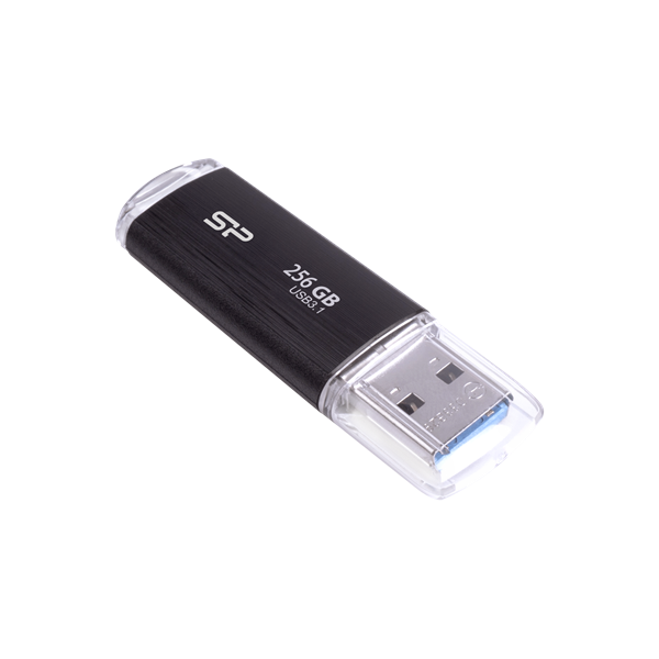 SILICON POWER Pendrive 32GB, Blaze - B02 USB 3.2 Gen 1, Fekete (SP032GBUF3B02V1K)